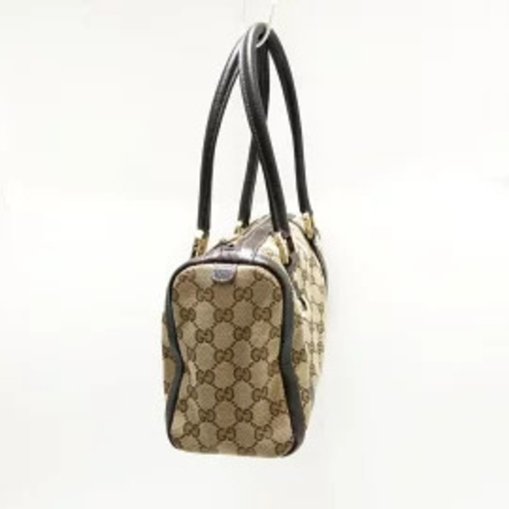 Gucci Abbey GG Handbag beige dark brown jacquard leather